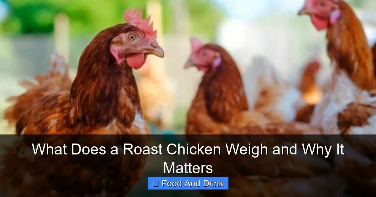 What Does a Roast Chicken Weigh and Why It Matters
