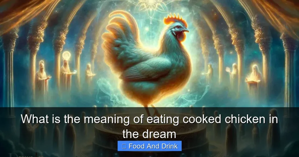 What is the meaning of eating cooked chicken in the dream