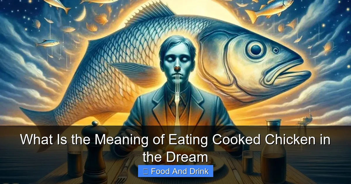 What Is the Meaning of Eating Cooked Chicken in the Dream