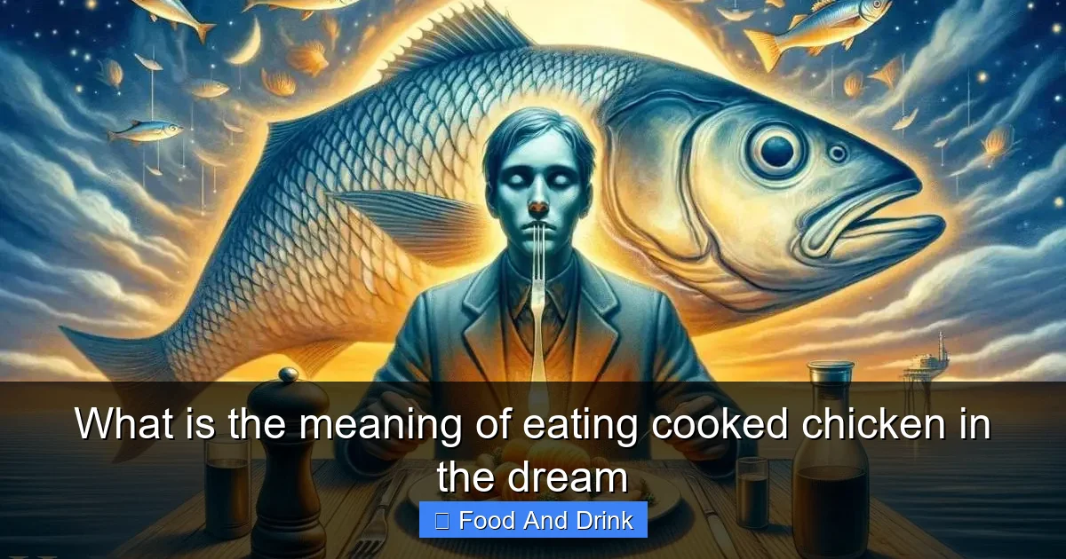 What is the meaning of eating cooked chicken in the dream