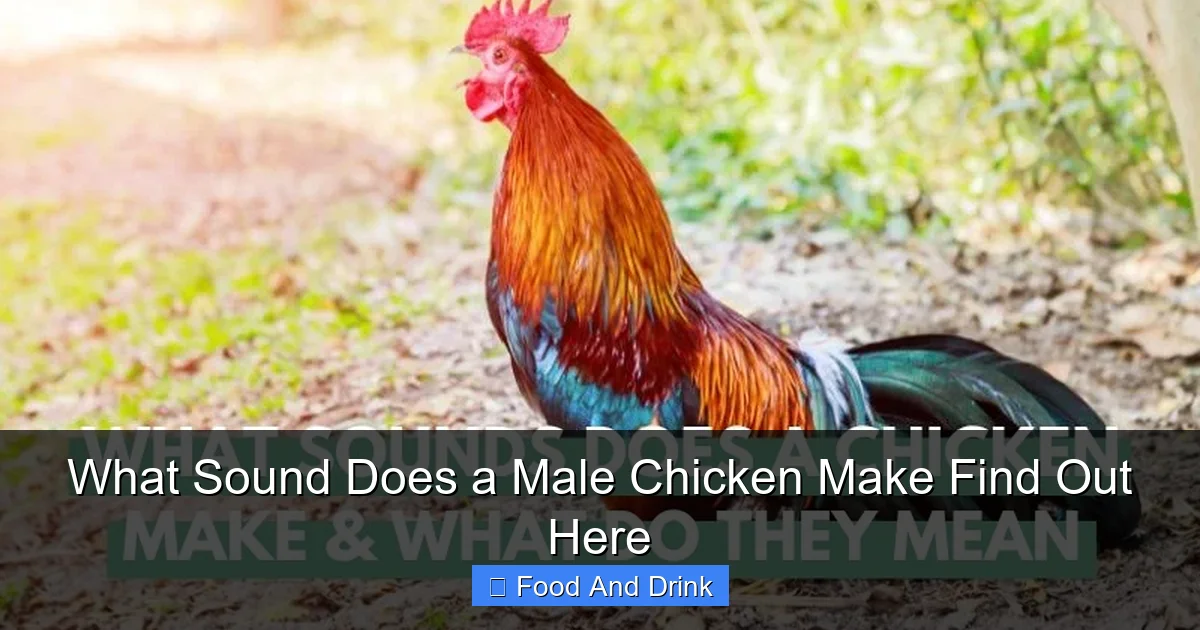 What Sound Does a Male Chicken Make Find Out Here