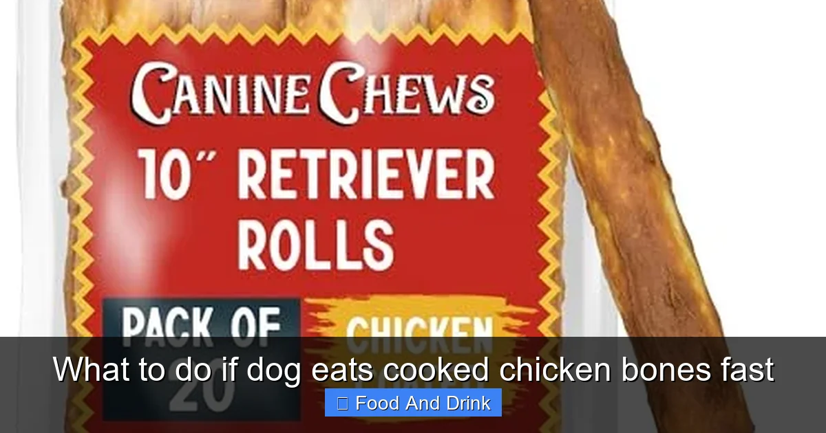What to do if dog eats cooked chicken bones fast