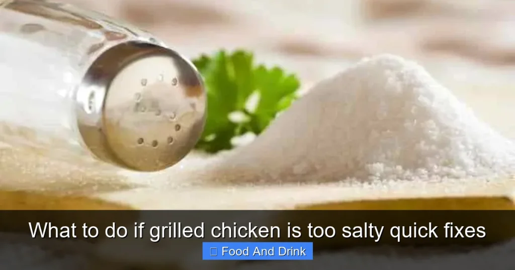 What to do if grilled chicken is too salty quick fixes