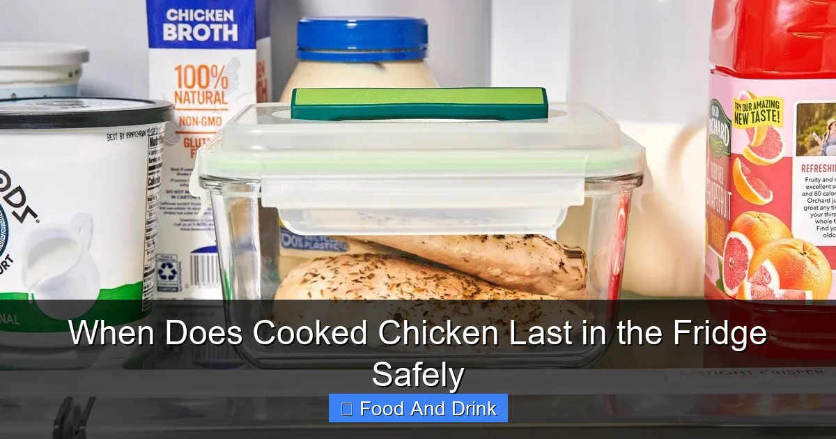 When Does Cooked Chicken Last in the Fridge Safely