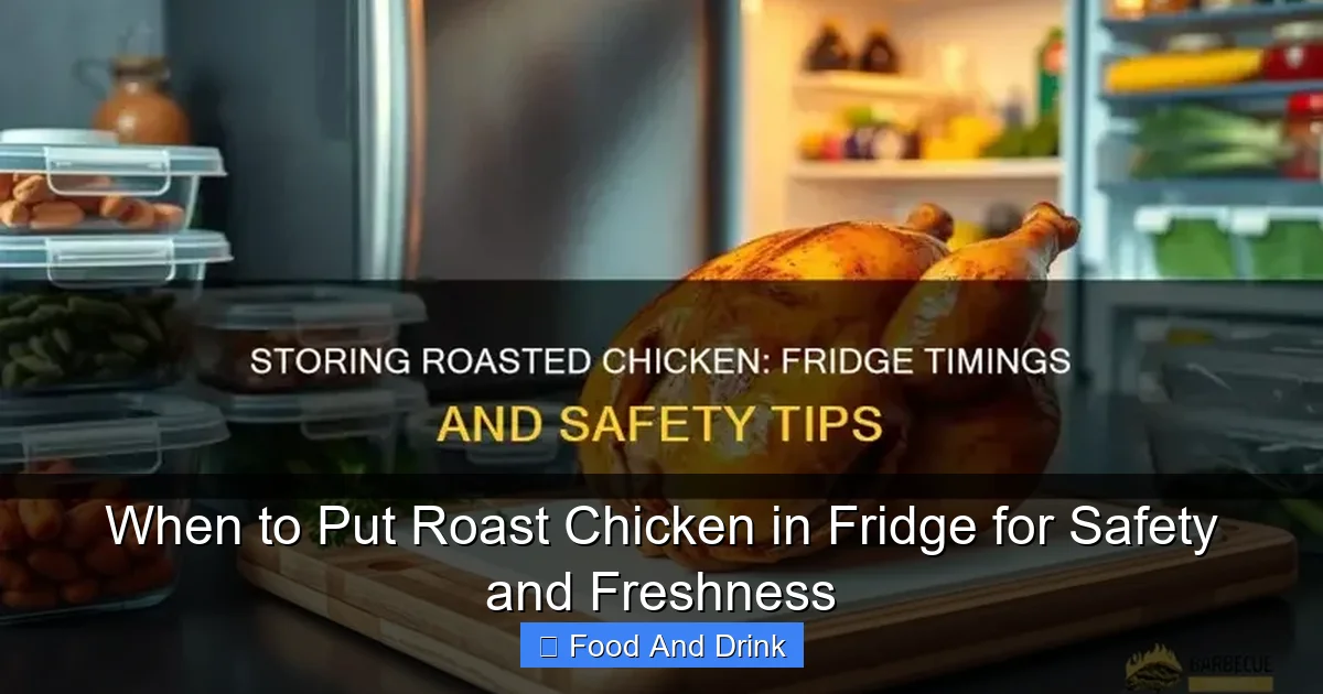 When to Put Roast Chicken in Fridge for Safety and Freshness