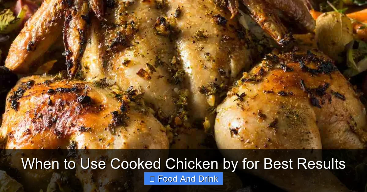When to Use Cooked Chicken by for Best Results