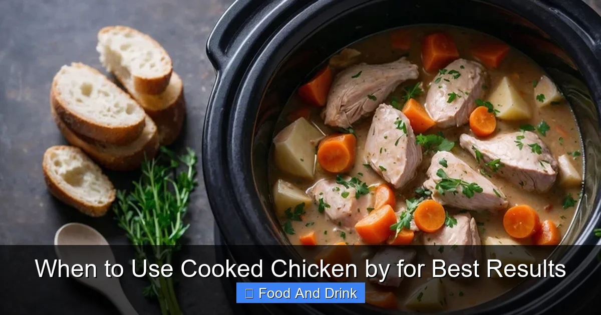 When to Use Cooked Chicken by for Best Results