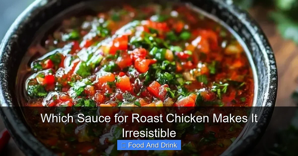 Which Sauce for Roast Chicken Makes It Irresistible