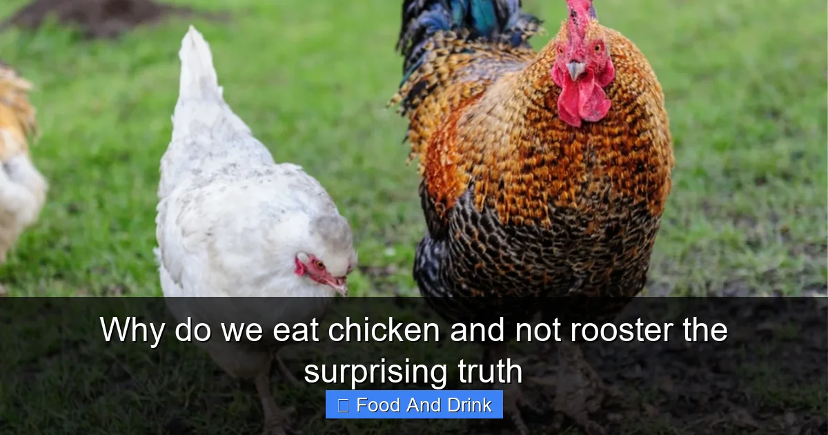 Why do we eat chicken and not rooster the surprising truth