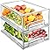2 Pack Refrigerator Organizer Bins Review: Stackable Clear Storage for Fruits &