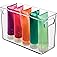 iDesign Slim Clear Plastic Stackable Storage Bin Review: Best Tall Narrow Pantry